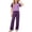 Blue, variant on 2 Piece Girls Fuzzy Pj Set Warm Fleece Sleepwear Winter Fluffy Lounge Sets Pjs Outfits Long Sleeve Plush Tops and Pants Comfy Nightwear for Kids Teens