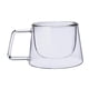 thumbnail image 3 of Taza de vidrio doble, hecha a mano, para bebidas, té, capuchino y café. B, 3 of 8