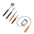 thumbnail image 4 of Telescoping Magnetic Pickup Tool, Inspection Mirror Weather Resistant LED Light Telescoping Pickup Tool 360 Rotation 5Pcs with Soft Handle for Metal Nuts, 4 of 7