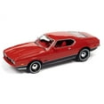 thumbnail image 2 of 1971 Ford Mustang Mach 1 Bright Red (James Bond 007) "Diamonds Are Forever" (1971) Movie 1/64 Diecast Model by Johnny Lightning, 2 of 2