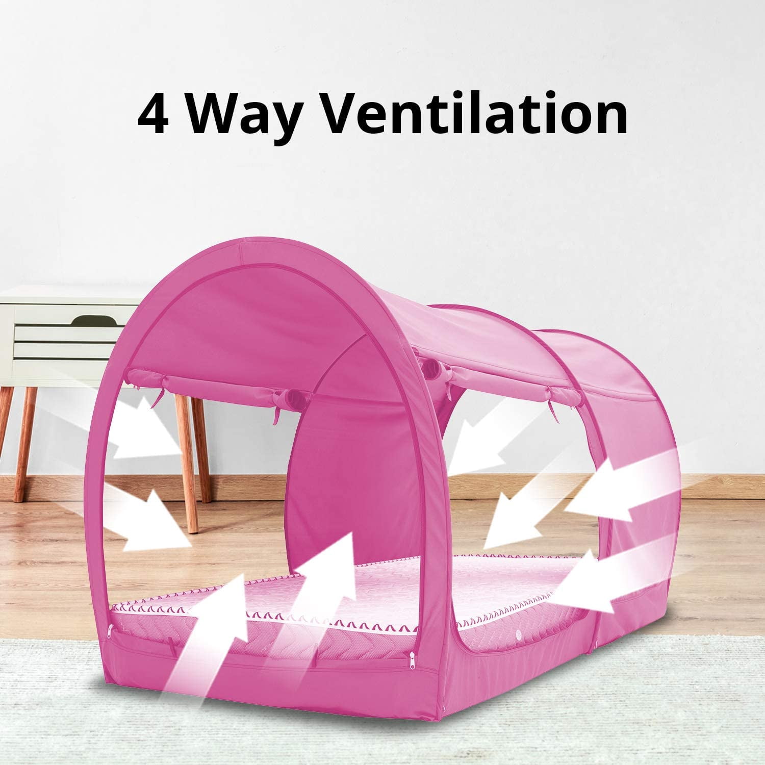 Bed Tent Full Size for Unisex Pink by Alvantor(Mattress Not Included)