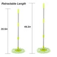 thumbnail image 3 of Spin Mop Pole Handle Replacement, fenze Household 360 Degrees Rotating Telescopic Replacement Handle Cleaning Tool Accessories Enhanced Thickened Version for Cleaning Home Office, Green, 3 of 7