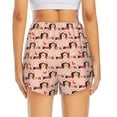 thumbnail image 2 of Lsque Dachshund Couple Printed Women's Running Shorts with Liner Pockets,Elastic Quick Dry Workout Athletic Gym Yoga Shorts,Womens High Waist Shorts-Small, 2 of 9