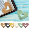 thumbnail image 3 of Leather Heart Bookmarks,Corner Page Book Book Marks,Cute Bookmarks Accessories,Page Markers,Gifts for Women,Kids,Teachers,Students,Book Reading Lovers,Office,Home Supplies, 3 of 8