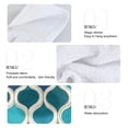 thumbnail image 2 of Yayeee Kitchen Hanging Hand Towels Set of 2 with Loop Bathroom Absorbent Tie Towel, Blue Geometric Pattern, 2 of 7