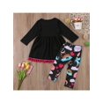 thumbnail image 3 of Cathery 2Pcs Toddler Baby Girl Winter Clothes Animals Print Long Sleeve T-Shirt Tops+Floral Pants Outfit Set 2-7T, 3 of 6