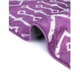 thumbnail image 4 of Unique Loom Moroccan Trellis Collection Area Rug - Mamounia (6' 1" Square Violet/Ivory), 4 of 10