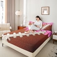 thumbnail image 3 of Erosebridal Teens Colorful Sprinkles Sport Football Bed Sheets 4pcs,Sport Theme Pink Ice Cream Drip King Sheets for Kids,Ultra Soft Home Decor, 3 of 5