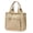 Khaki, variant on Canvas Tote Bag for Women Pendant Mini Handbags Multiple Compartments Casual Zipper Purses Lunch Bags for Camping Black