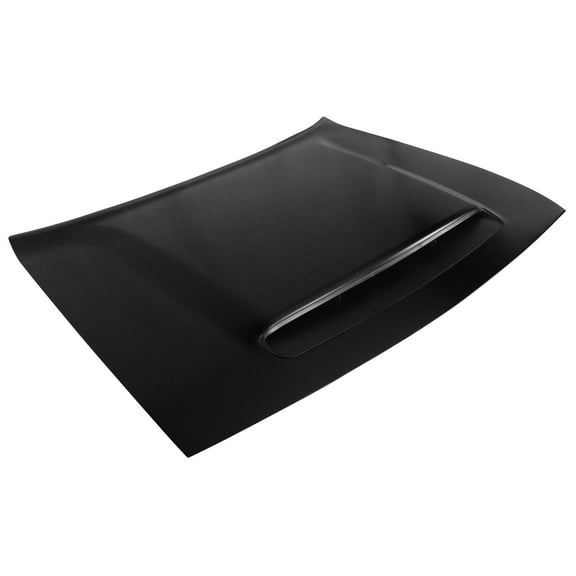 Ikon Motorsports Compatible with 08-23 Dodge Challenger Demon Style Hood Black - Aluminum