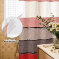 thumbnail image 2 of No Hook Shower Curtain with Built-in Rings - Farmhouse Rustic Wood Texture Washable Waterproof Fabric Bathroom Curtains for Hotel,Rentals, Stall 54 X 78 Inch , Red Brown, 2 of 9