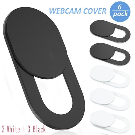Toojcc Laptop Camera Cover Slide,6 Pcs Ultra-Thin Webcam Cover Compatible for Laptop,Table,Apple MacBook,iPad,Pro iMac,Computer,Cell Phone.0.022in Thick Web Blocker Protect Your Privacy and Security