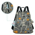 thumbnail image 5 of FORMRS Women's Travel Backpack Purse Anti-theft Hidden Pockets Casual Shoulder Bag, Halloween Dancing Skeleton, 5 of 7