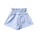thumbnail image 4 of Gubotare Toddler Baby Girls Shorts Casual Summer Ruffled Elastic Waist Wide Leg Loose Bottoms 4T 5T (Blue,4-5 Years), 4 of 4