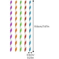 thumbnail image 2 of 200 PCS Paper Straws 100% Biodegradable Drinking Straw Durable and Recyclable Straws Disposable Straws Assorted Colors Smoothie Straws Drinking Straws for Cocktails Cold Drinks & Juices By Torubia, 2 of 7