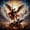 12x12 inch, variant on Diamond Painting Kits for Adults Angelic Warrior Overcoming Evil Full Drill DIY Diamond Art for Adults Beginners Picture Art Crystal Painting for Home Wall Decor
