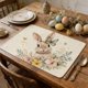 thumbnail image 4 of Decoraciones de Pascua, adornos de Pascua, regalos de Pascua, manteles individuales con temática de Pascua, manteles con estampados de conejos y huevos de Pascua, manteles individuales para decoración, 4 of 6