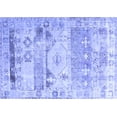 thumbnail image 1 of Ahgly Company Indoor Rectangle Persian Blue Traditional Area Rugs, 4' x 6', 1 of 4