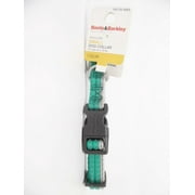 Boots & Barkley Reflective Two-Tone Teal / Gray Dog Collar up to 25 lbs, S Small