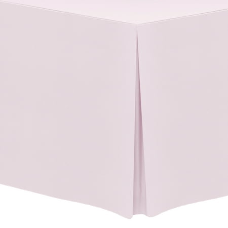 

Ultimate Textile (2 Pack) 5 ft. Fitted Polyester Tablecloth - for 24 x 60-Inch Banquet and Folding Rectangular Tables 36 H Blush Ice Pink