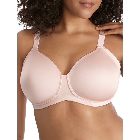 Women's Vanity Fair 71267 Beauty Back Side Smoother Full Figure Wirefree Bra (Sheer Quartz 40B)
