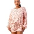 thumbnail image 3 of Mint Plus Pink - Women's Two Piece Sleepwear - Cozy, 6 Sizes, Round Neck, Machine Washable, 3 of 7