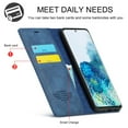 thumbnail image 5 of LC.IMEEKE Leather For Samsung Galaxy S20+ 5G Case, Flip Wallet Leather Case with Card Holder Magnetic Closure Shockproof Kickstand Protective Phone Cases Cover For Samsung Galaxy S20+ 5G,Blue, 5 of 10