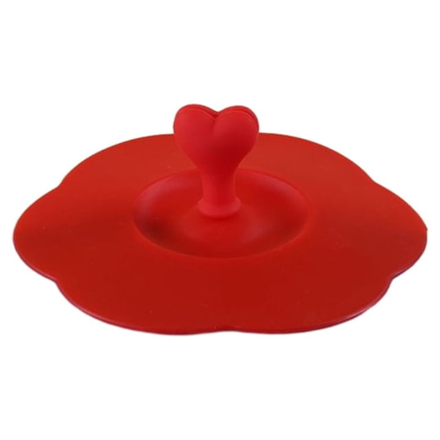 Guardoinrt BPA Food Grade Silicone Cup Cover For Easy Cleaning And Portability Multiple Color Options Stylish red 1Set
