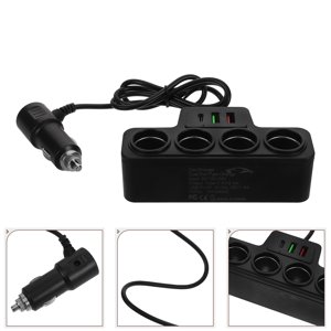 Minkissy Car chargeur rapide Car Chargeur Adaptateur en plastique noir pour les utilisateurs de l'appareil 1Set