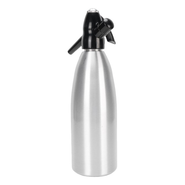 Sparkling Water Maker, Soda Siphon Aluminum Plastic Compact 1L for Bar
