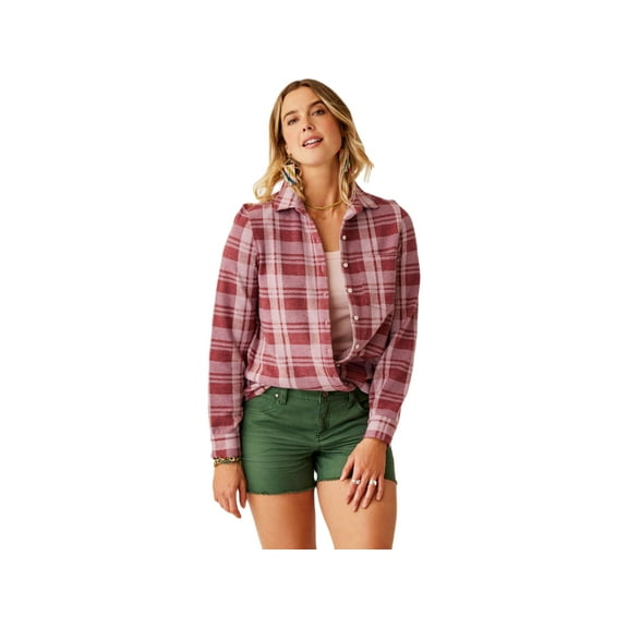 Carve Designs Fairbanks Supersoft Shirt - Women's, Brick Plaid, Extra Small