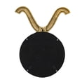 thumbnail image 6 of 12.5" x 16" Modern Gold Round Mirror with Aluminum Frame, Wall Decor for Entryway Living Room Hallway, 6 of 7