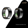 thumbnail image 3 of LivUp Smart Ring, Black, Size 9, 3 of 6