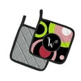 thumbnail image 2 of Carolines Treasures AM1002-WPTHD Letter W Monogram - Retro in Black Pair of Pot Holders , 7.5HX7.5W, multicolor, 2 of 3