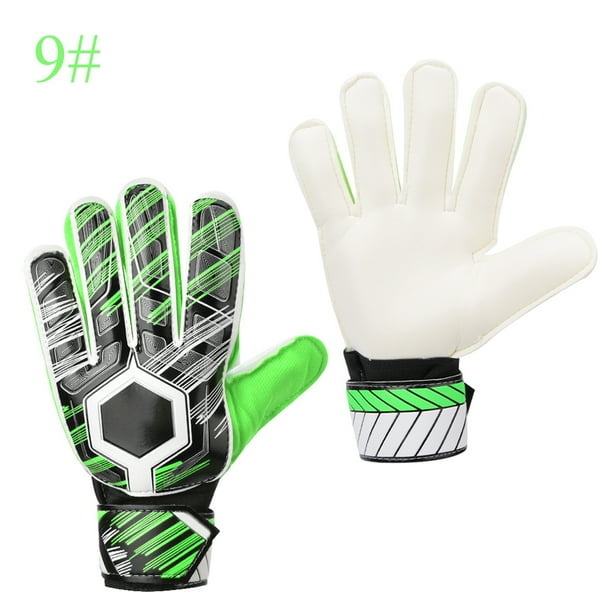 Guantes de portero profesionales, niños adultos Protector de dedos de portero de fútbol profesional Guantes de portero de fútbol compactos y livianos Jadeshay A