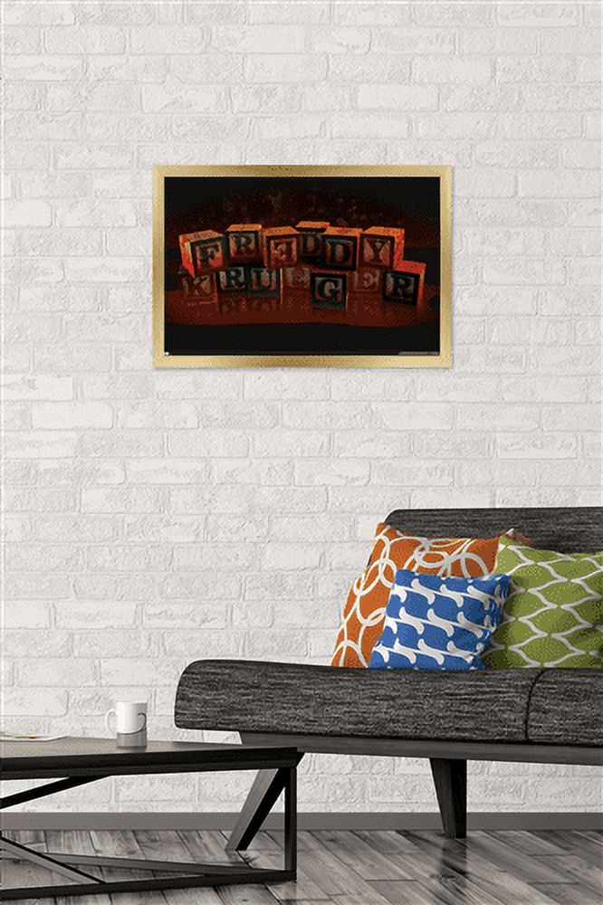A Nightmare on Elm Street - Blocks Wall Poster, 14.725" x 22.375", Framed