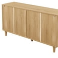 thumbnail image 7 of Dasun 59.06"6-Drawers Rattan Storage Cabinet Rattan Drawer with White Drawer Slides,for Bedroom,Living Room,Natural, 7 of 7