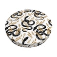 thumbnail image 1 of Easygdp Snake Print Easy To Install Bar Stool Covers&Stool Covers Round&Elastic Stool Cover, Barstool Covers,Washable&Bottom With Elastic Edge-12 inch, 1 of 7