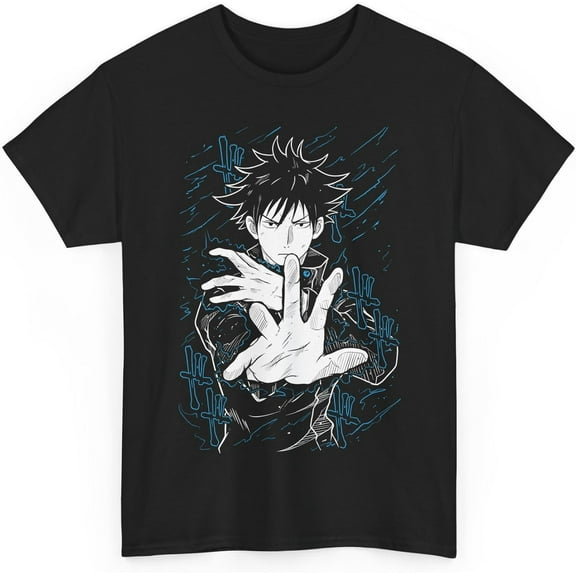 Jujutsu Megumi T-Shirt Anime Unisex Kaisen Fushiguro Anime Japanese Cotton JJK Tee