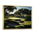 thumbnail image 2 of Designart "Precise Putting on the Golf Course I" Sports Floater Framed Wall Art Living Room, 2 of 7