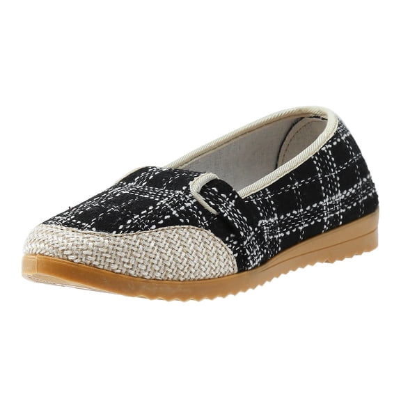 TOWED22 Flat Shoes For Women, Women's Flats Comfortable Flats Shoes Women Ballet Flats with Straps Dress Shoes,Black