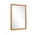 thumbnail image 4 of LuxenHome Beech Wood Frame Rectangle 35.4-Inch Tall Wall Mirror, Accent and Vanity, 4 of 7