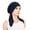 FI71_Navy, variant on Lumtrix Pre-Tied Headwear For Women Elegant Lace Turban Headwrap Soft Stretchy Caps Breathable Cancer Headscarf Dark Gray One Size