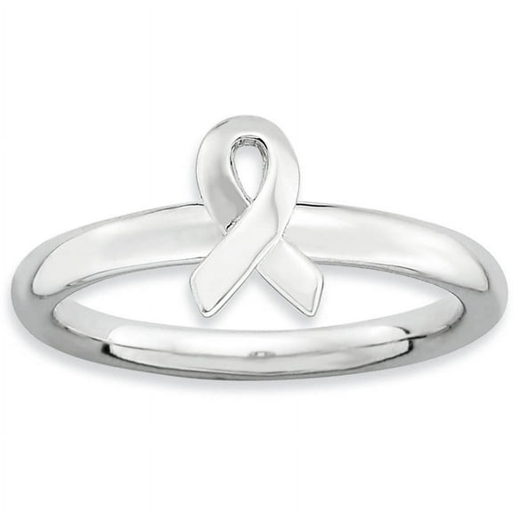 Sterling Silver Awareness Ribbon Ring