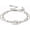 silver 1, variant on Aum Om Ohm Sanskrit Symbol Bracelet For Women, Stainless Steel, Crystal, Style D8396