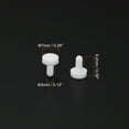 thumbnail image 2 of Uxcell Silicone Rubber Solid Plug Soft Flexible Stopper for 2.8-3mm Hole White 15 Pieces, 2 of 5