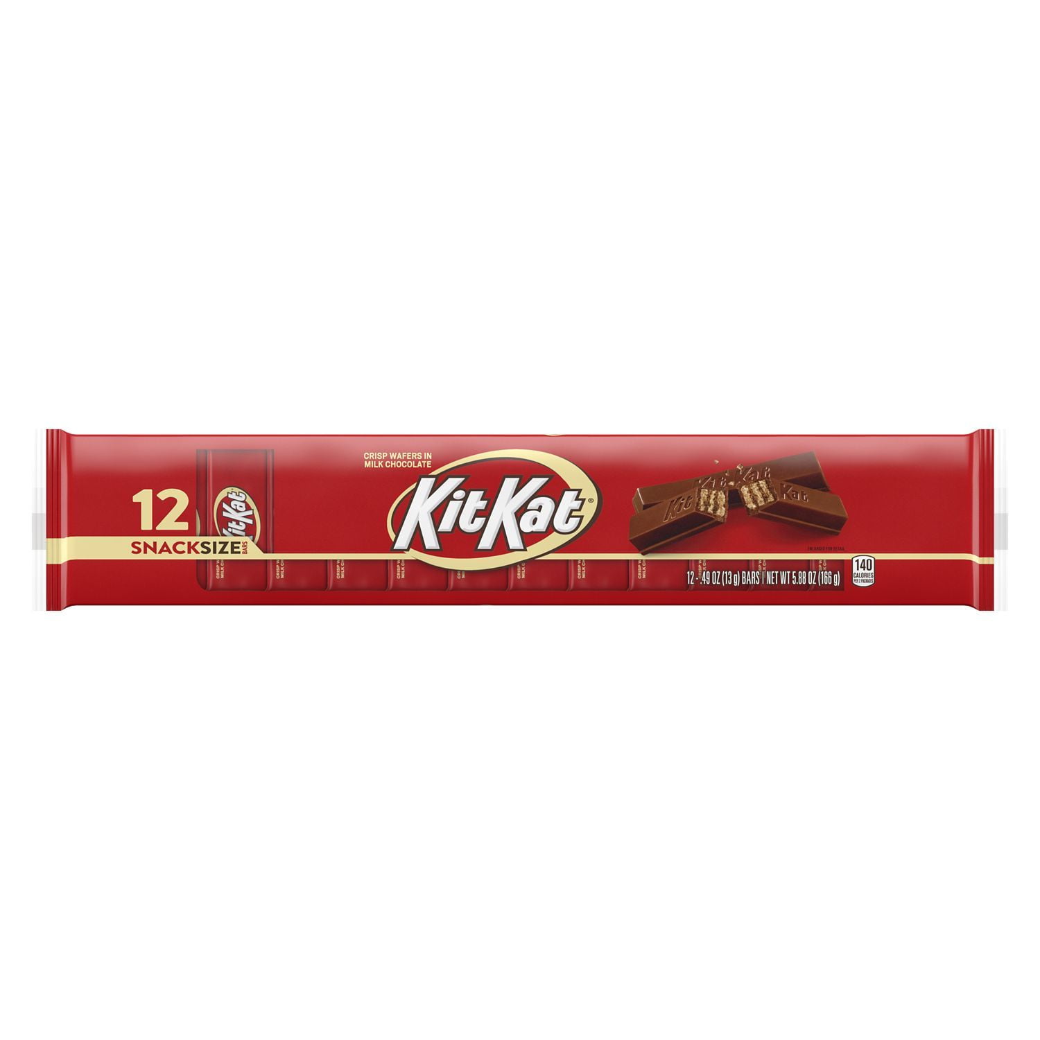 KIT KAT, Milk Chocolate Snack Size Wafer Candy, 0.49 oz, Bars (12 Count)