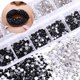thumbnail image 3 of Diamantes de imitación 3D Decoraciones artísticas para uñas Accesorio de joyería de diamantes acrílicos Gema Brillo de uñas Carrusel Cajas de strass plateados Cristal Ongle Manicura # 147, 3 of 4