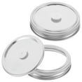 thumbnail image 5 of 2pcs Stainless Steel Mason Jar Vacuum Sealer Lids Split Type Caps for Regular Mouth Jars and Food Preservation, 5 of 8