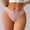 Pink, variant on Womens Low Rise Thong Panties with Lace Trim, Ribbed Stretch Underwear, Soft Everyday Wear, 1-Piece Pack,Size S